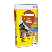 Штукатурка минеральная Vetonit min decor короед 2,0мм белая, 25кг