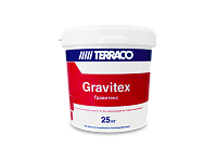 Штукатурка акриловая декоративная TERRACO Gravitex XL c текстурой "короед" фр.2.0, 25кг