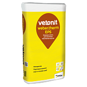 Клеевая смесь Vetonit weber.therm EPS для монтажа пенополистирола, 25кг 