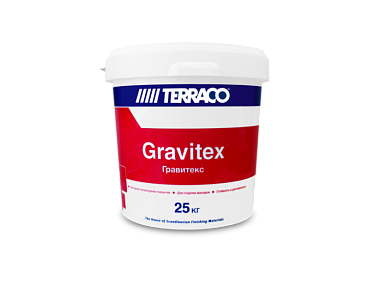 Штукатурка акриловая декоративная TERRACO Gravitex Sahara c текстурой "шуба" фр.2.5 , 25кг