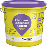 Краска фасадная акриловая Vetonit weber.ton akrylat 0000 (прозрач.), 25кг