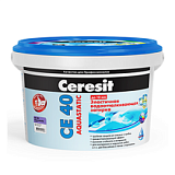 Затирка эластичная водоотталк. противогрибк. Ceresit CE 40/2 голубая №82, 2 кг