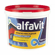 Краска в/д фасадная Alfavit серия Альфа белая, 6.5кг