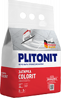 Затирка для швов до 6 мм PLITONIT Colorit белая, 2кг