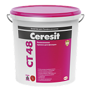 Краска силиконовая Ceresit CT 48/15 для наружных и внутренних работ база, 15л