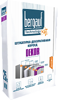 Штукатурка декоративная Bergauf Dekor "короед" фр.2,5-3мм белая, 25кг
