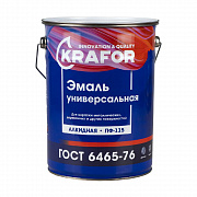 Эмаль ПФ-115 KRAFOR желтая, 6кг