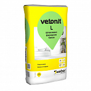 Шпаклевка финишная Vetonit L белая, 20кг