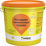 Краска фасадная силикатная Vetonit weber.ton silikat 0000, 25кг