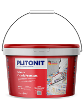 Затирка эластичная PLITONIT Colorit Premium темно-бежевая, 2кг