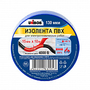 Изолента ПВХ 19мм х 20м синяя UNIBOB