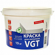 Краска ВД-АК-2180 для потолков белоснежная(ВГТ), 15 кг