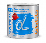 Грунт ГФ-021 Альфа быстросохнущий серый, 1,9кг