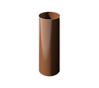 Труба ПВХ VERAT коричневый глянец, 1.5м