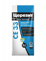 Затирка для узких швов (1-6мм) Церезит (Ceresit) CE 33 Comfort белая №01, 2 кг