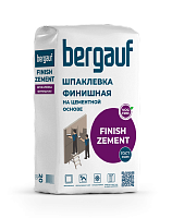 Шпаклевка финишная Bergauf Finish Zement цементная белая, 20кг