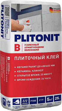 Клей плиточный PLITONIT В усиленный, 25кг