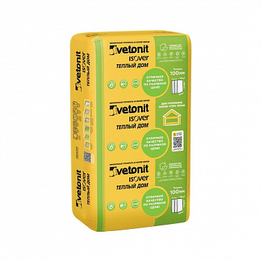 Теплый Дом Плита VETONIT (ISOVER) 50х610х1170мм 9,99м2 0,50м3