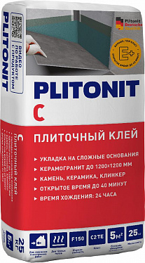 Клей плиточный PLITONIT C, 25кг