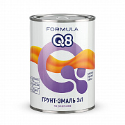 Эмаль-грунт по ржавчине FORMULA Q8 белая, 0,9 кг