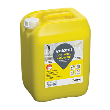 Грунтовка укрепляющая Vetonit Prim Multi Universal, 10л