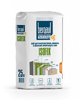 Клей Bergauf Isofix для пенополистирола, минваты и создания армирующего слоя, 25кг 