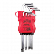 Ключи шестигранные TORX "КЕДР" 1,5-10мм (набор 8шт)