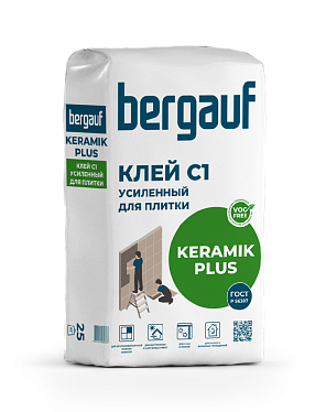Клей плиточный Bergauf Keramik Plus C1, 25кг