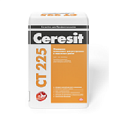 Шпатлевка фасадная финишная Ceresit CT 225/25 серая, 25кг